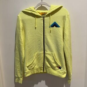 Aviator Nation Full Zip Mountain Stitch Hoodie size small